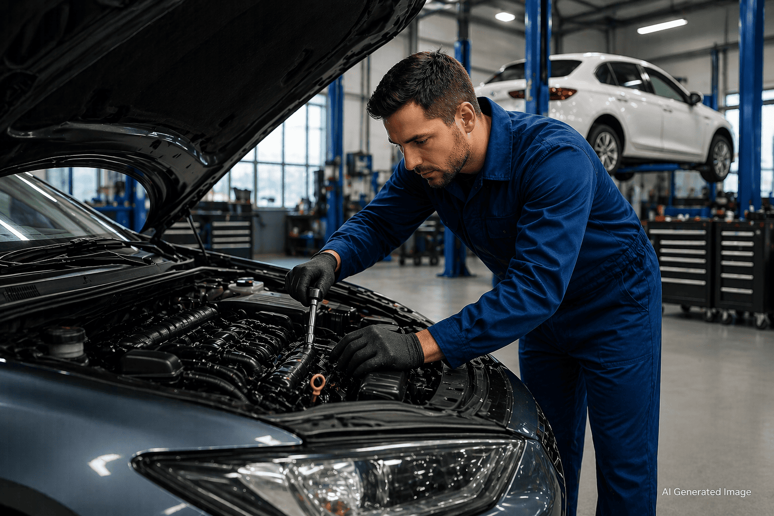 Mechanic at work